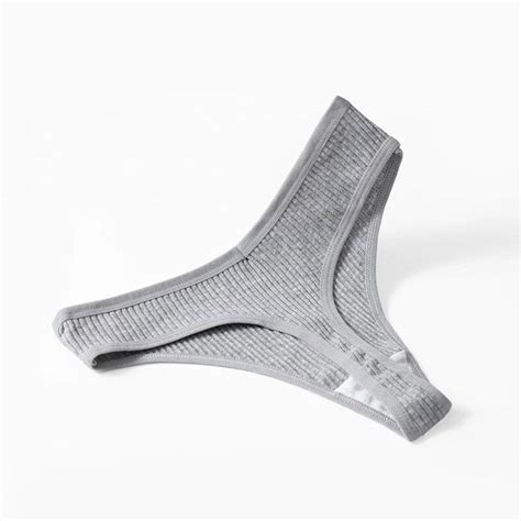 TrowBridge Culotte Sexy en Coton pour Femme Sous vêtements Féminins Lingerie Rayée G String