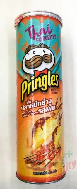 Pringles Hot And Spicy Grilled Squid Thai Flavored Potato Chips Snack G Picclick Au