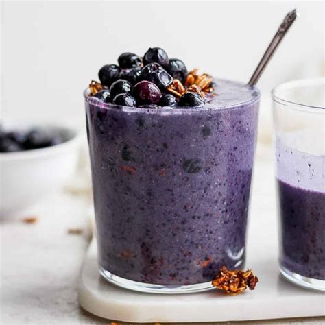 Blueberry Banana Smoothie Recipe Blueberry Banana Peanut Butter