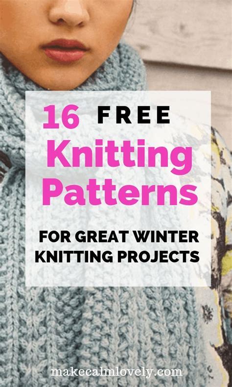 16 free knitting patterns for winter knitting projects – Artofit