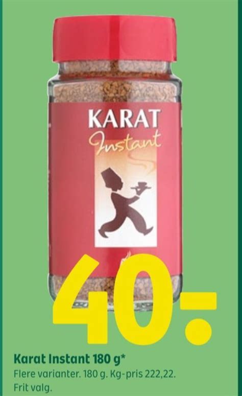 Karat Instant Kaffe Tilbud Hos Coop