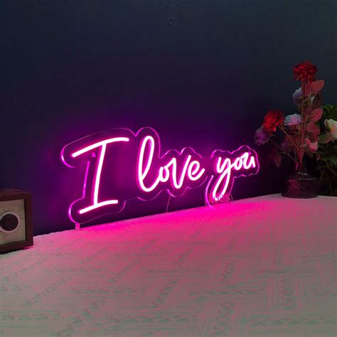 I Love You Neon Sign – AOOS Custom