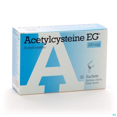 Acetylcysteine Eg 200mg Granules Pour Solution Buvable Sachet 30x 200mg