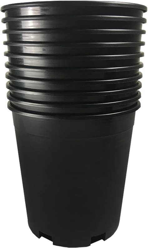 Amazon Calipots Pack Gallon Premium Black Plastic Nursery