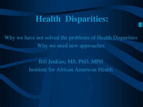 Ppt Health Disparities Powerpoint Presentation Free Download Id4175293