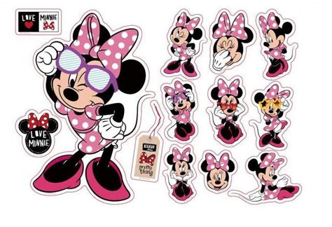 Hot Sale Mickey Mouse Minnie Mouse Bathroom Decoration Cartoon Cute FEE Minnie Mouse Wall