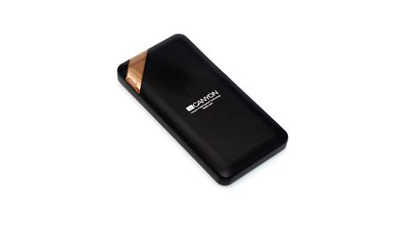 Компактный внешний аккумулятор Canyon CNE-CPBP10B с цифровым дисплеем ...