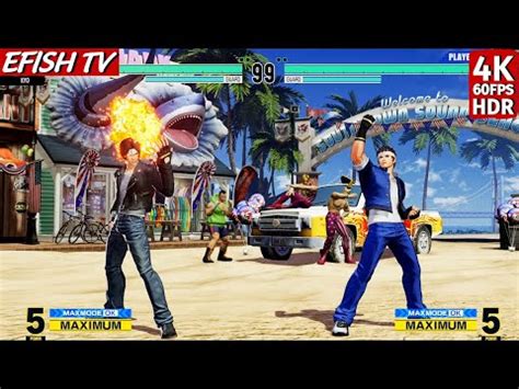 Kyo Kusanagi Vs Shingo Yabuki Hardest AI KOF XV PS5 4K 60FPS