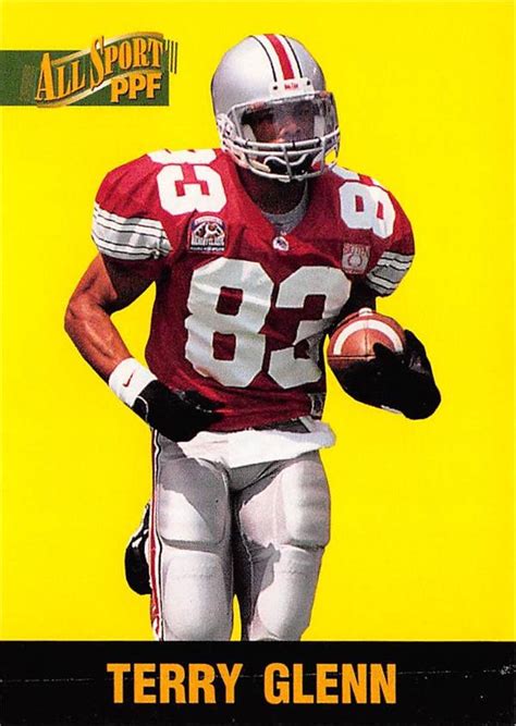 Terry Glenn Football Card Ohio State Buckeyes 1996 Score Board All