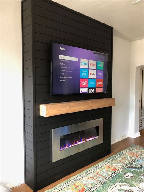 Diy Electric Fireplace Build Build A Fireplace Fireplace Tv Wall