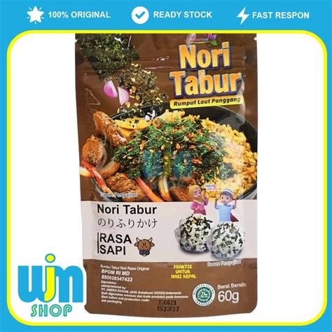 Nori Tabur Sapi 60 Gr Rumput Laut Panggang Java Super Food Lazada