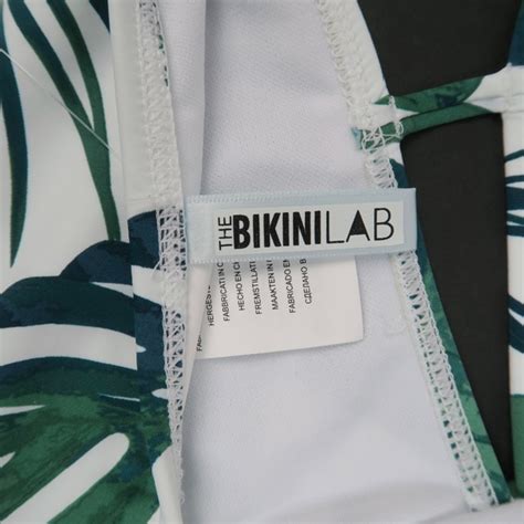 The Bikini Lab Swim Nwt Bikini Lab Palm One Piece Swimsuit Small Green White Poshmark
