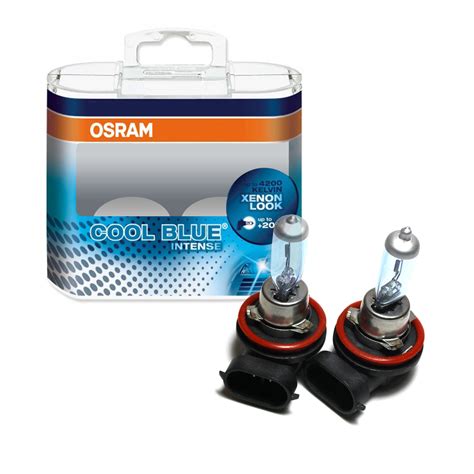 H11 Osram Cool Blue Intense H11 12V Twin Pack of Car Headlight Bulbs ...