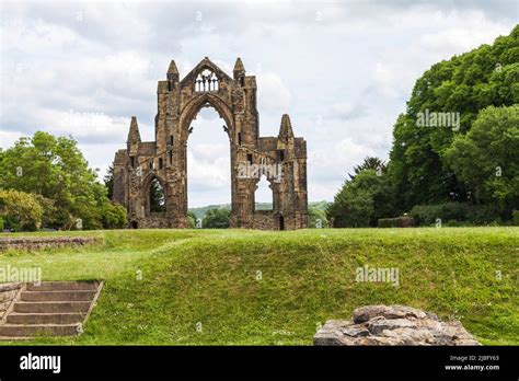 The Medieval Ruins Of The Priory At Guisboroughenglanduk Stock Photo