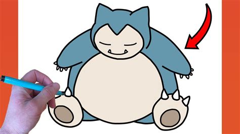 How To Draw Snorlax Pok Mon Step By Step Guide Youtube