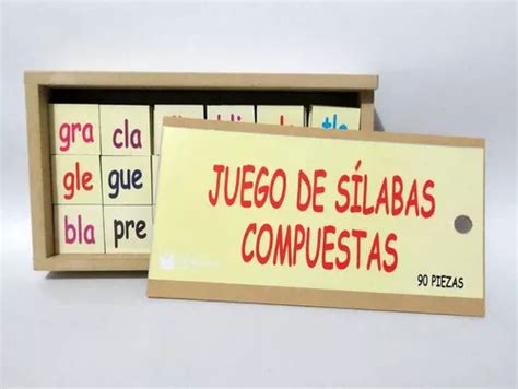 Kit De 2 Juegos De Sílabas Simples Y Compuestas C 90 Piezas en venta en