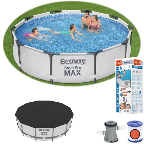 Bestway 56408 Steel Pro MAX Frame Prefabrik Aile Havuzu 305x76CM Örtü ...