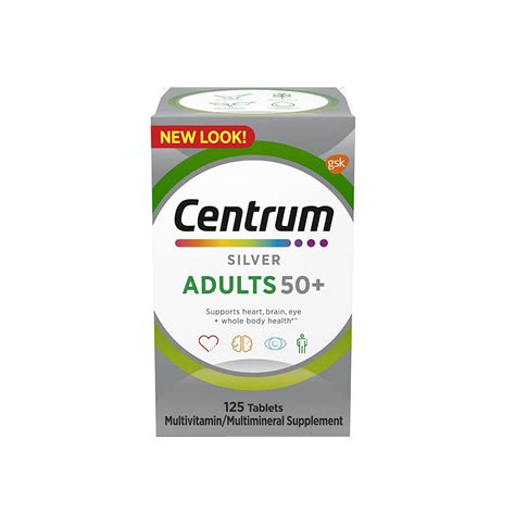 Centrum Silver Adults 50+ 125 Tablets » Dawa Online