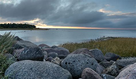 Hd Wallpaper Landscape Photography Of Gray Rock Field On Seaside Under