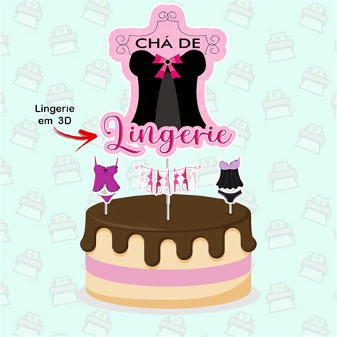 Topo De Bolo Lingerie Elo Produtos Especiais