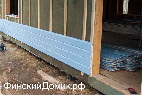 Покраска и монтаж имитации бруса ⋆ Финский Домик