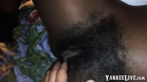 Ebony With Hairy Pussy And Long Pussy Lips