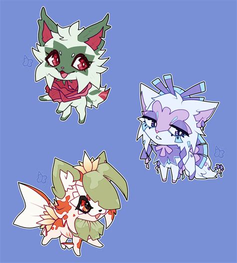 Flower Sprigatito Batch 13 Open By Ana Adoptshop On Deviantart