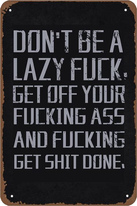 Amazon Gym Motivation Get Off Your Ass Motivational Words Poster 8x12 Inch Retro Vintage