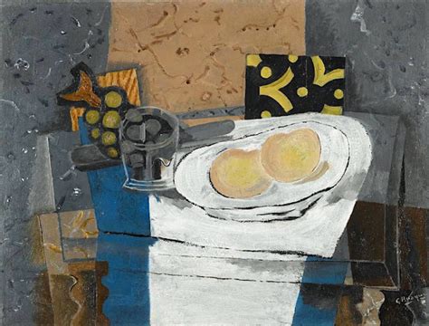 Georges Braque 1882 1963 Verre Fruits Et Couteau 1935