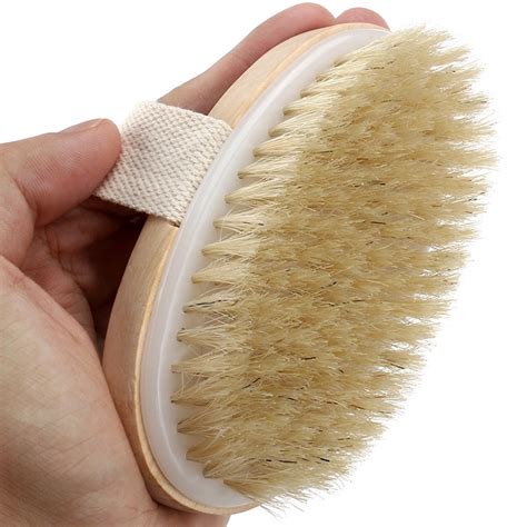 Soft Spa Brush Dry Skin Body Natural Bristle Brush Bath Massager Home