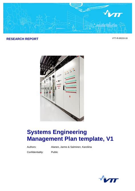 Pdf Systems Engineering Management Plan Template V1 · Pdf