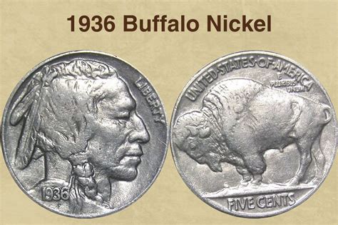 1936 Buffalo Nickel Coin Value (Errors List, "D", "S" & No Mint Mark ...