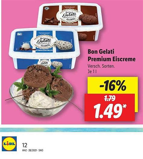 Bon Gelati Premium Eiscreme Angebot Bei Lidl 1Prospekte De