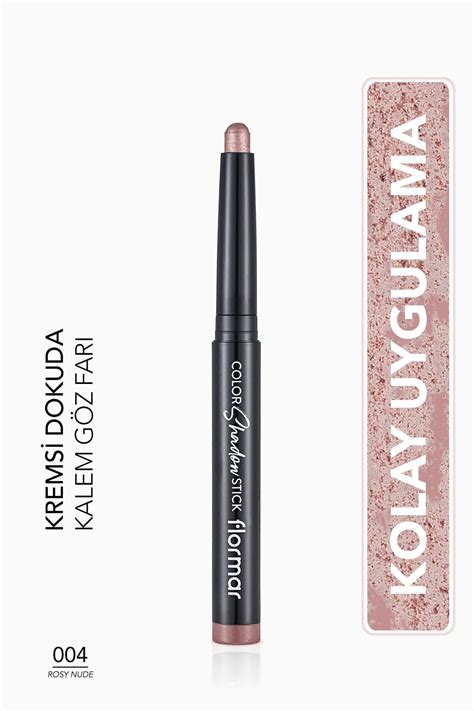 Flormar Suya Dayanıklı Işıltılı Kalem Far color Shadow Stick 004 Rosy Nude 8682536039444