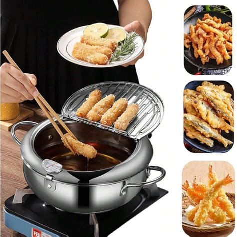 Фритюрница Fryer Pot 3,2л маленькая фритюрница из нержавеющей стали ...