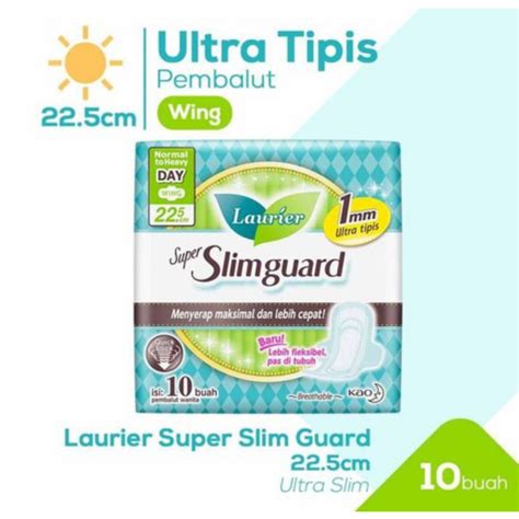 Jual Pembalut Laurier Super Slimguard 225cm Isi 10 Pads Shopee Indonesia