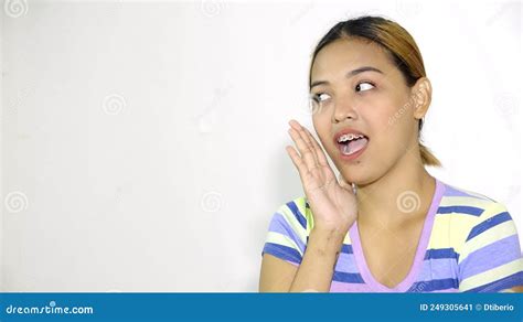 An Asian Woman Talking Meme Isolated Stock Image Image Of Talking