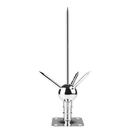 Buy Lightning Rod Kit for Roof, 37CM Three-Pole Spike Brass Detachable