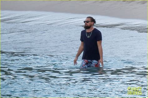 Leonardo Dicaprio Hits St Barts Beach Surrounded By Women Photo