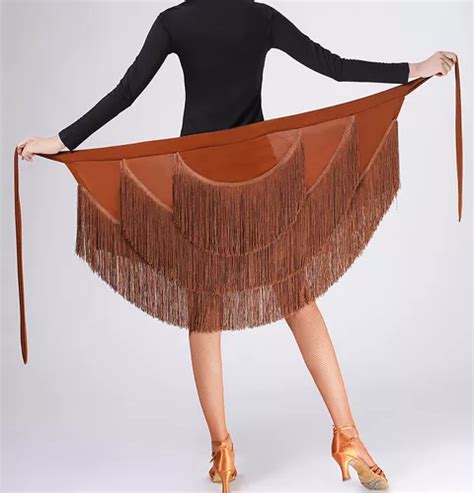 Saia De Dança Latina Para Mulheres Latin Salsa Tango Tassel