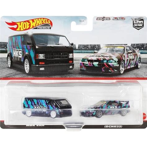 玩具快克 HOT WHEELS 風火輪 汽車文化 精裝 雙車 東瀛戰神 廠車 HKS 塗裝 R33 GTR VAN 蝦皮購物