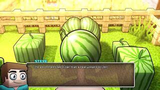 Hornycraft Minecraft Parody Steve Face Fuck Water Melon Host Fap