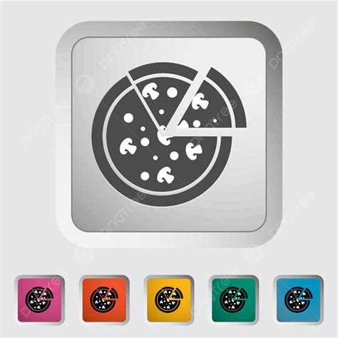 Pizza Icono Negro Oliva Pintura Masa Vector Png Dibujos Oliva Negro