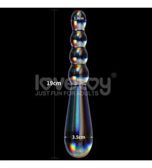 Tira Anal De Cristal Twilight Gleam Glass Dildo Rising Ripples