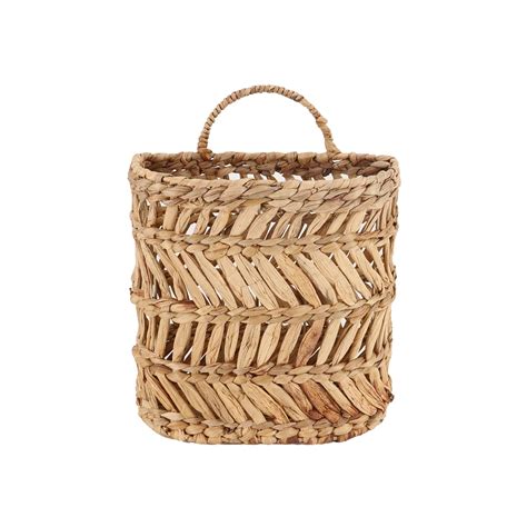 Wicker Hanging Basket Handmade Woven Hanging Storage Basket Natural