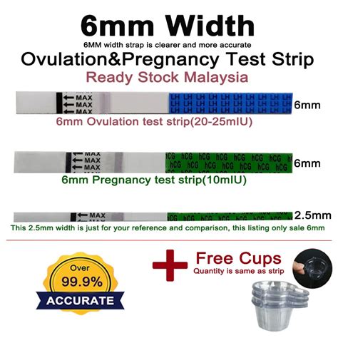 30pcs 6mm Ovulation Opk And Pregnancy Test Strip Upt Kit Shopee Malaysia