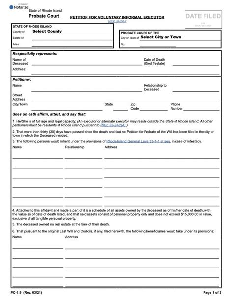 how to create a will in rhode island