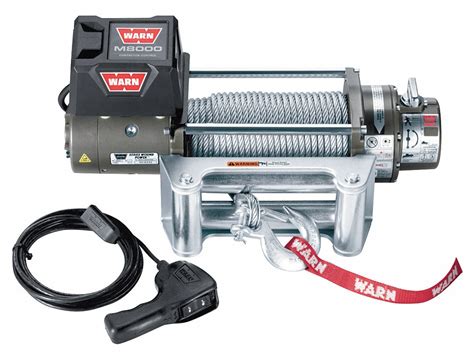 Warn Electric Winch 8000 Lb 1st Layer Load Capacity 48 Hp Motor Hp