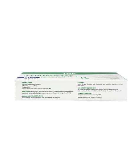 Rx Tgp Febuxostat Tab 80mg