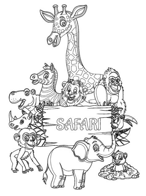 Total Imagen Desenhos Para Colorir Safari Para Imprimir Br 0 The Best